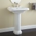 Naiture Porcelain Pedestal Sink Without Drain Finish - B01JFQ3HG8